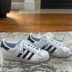 Adidas Classic White and Black Sneakers